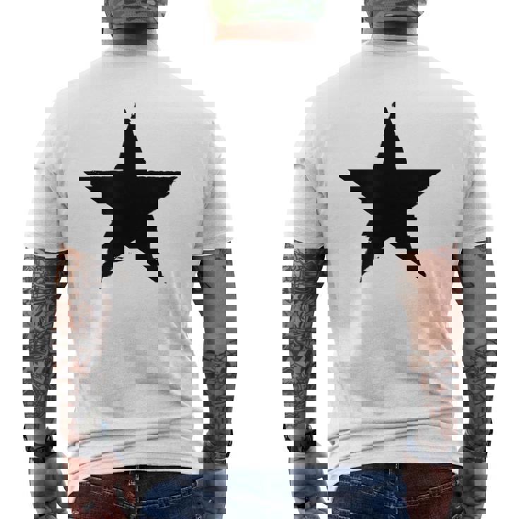 星 星柄 メンズ 半袖 マーク ロック おしゃれ かっこいい 大きいサイズ プリント 白t 春夏 エストンプステラ メンズTシャツ バックプリント