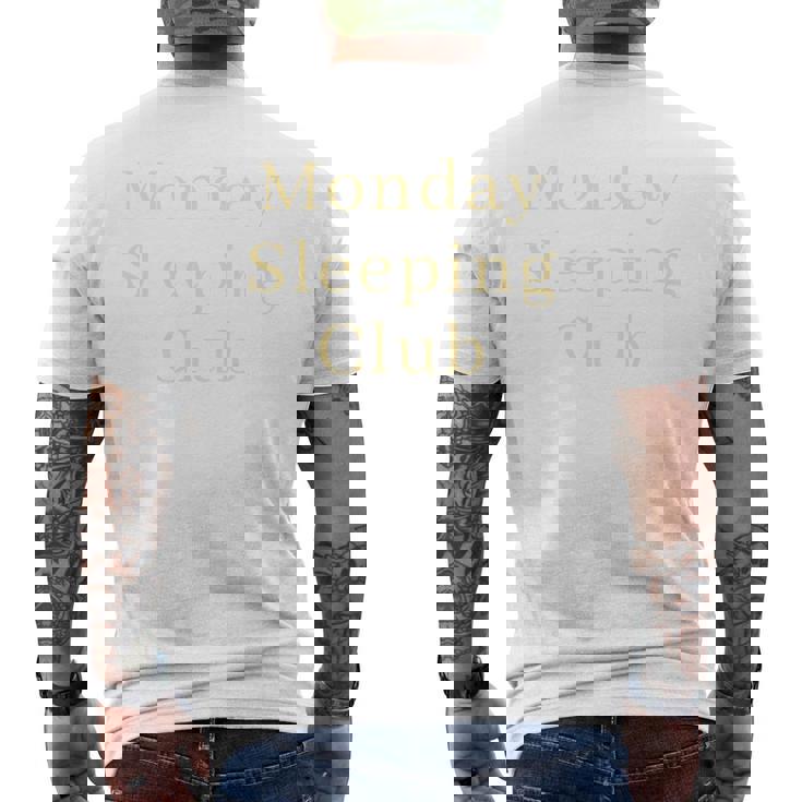 月曜日の睡眠クラブ 長袖tシャツ メンズTシャツ バックプリント