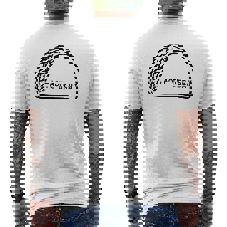 男女 家族 タコス愛好家 面白い タコス 火曜日 メンズTシャツ バックプリント