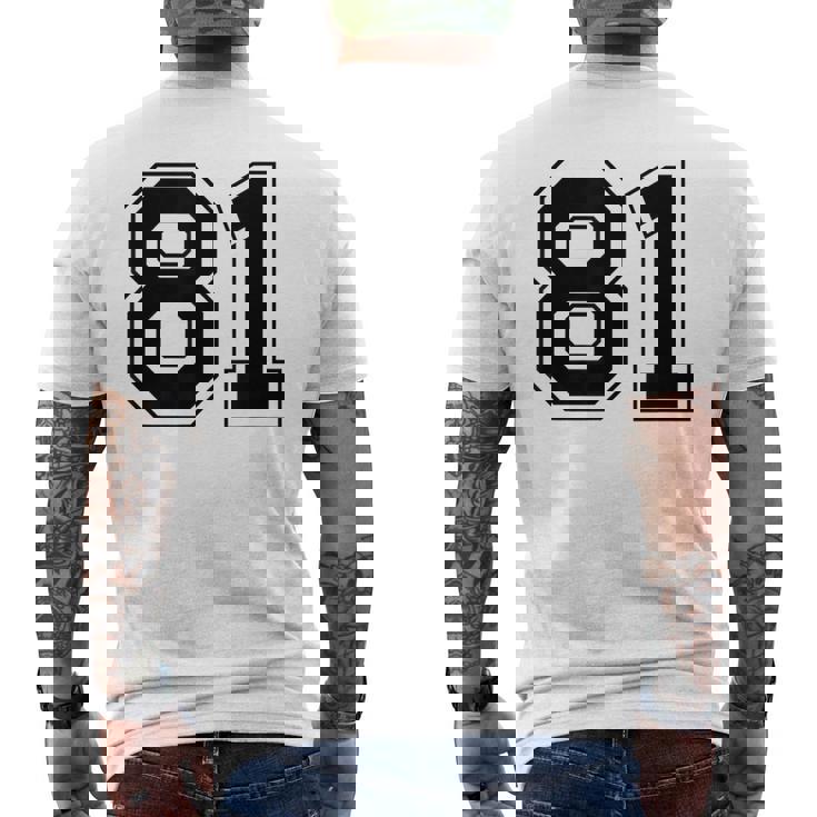 番号 81 メンズTシャツ バックプリント