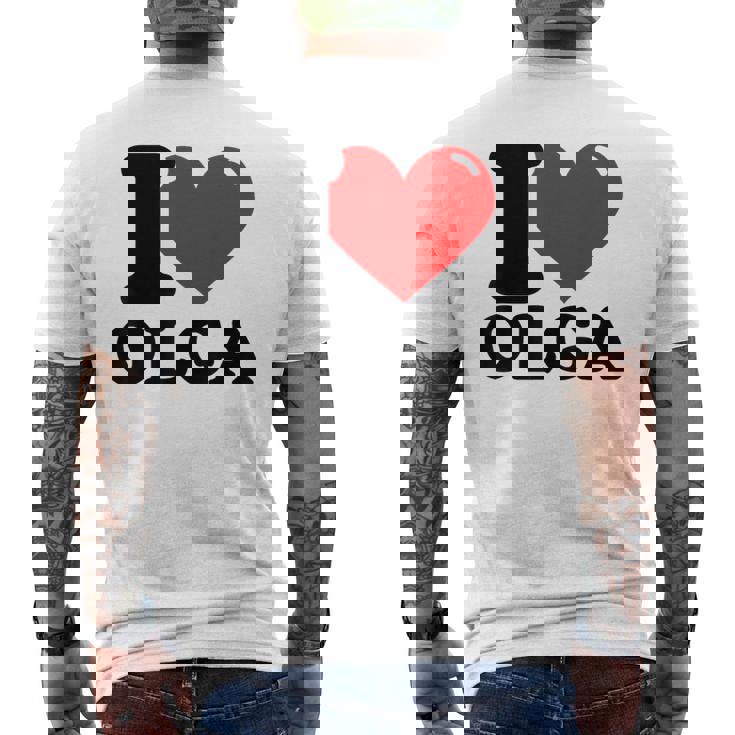 私はオルガが大好き メンズTシャツ バックプリント