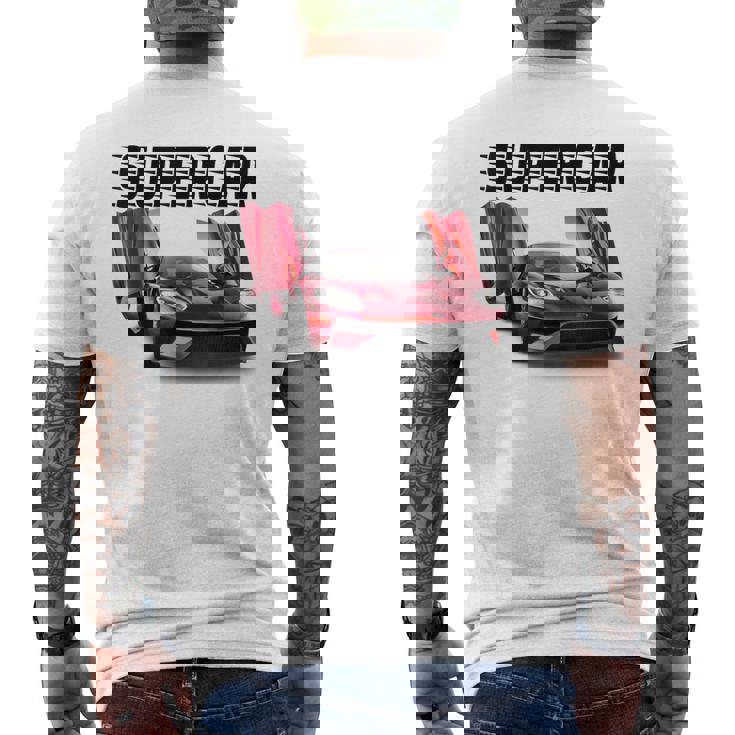 素敵なエキゾチックなスーtシャツ。スポーツカー愛好家に最適。 メンズTシャツ バックプリント