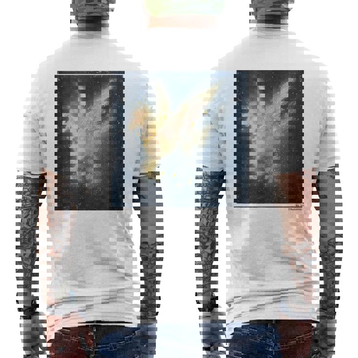 詩とメルヘン 牧野 鈴子 ペガサス メンズTシャツ バックプリント