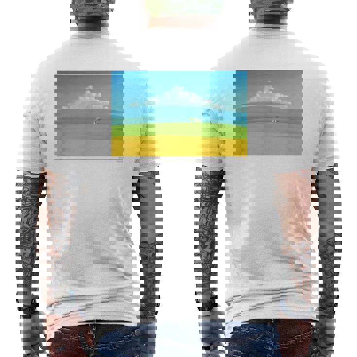 詩とメルヘン 葉祥明 トスカーナの祈り P3031 メンズTシャツ バックプリント