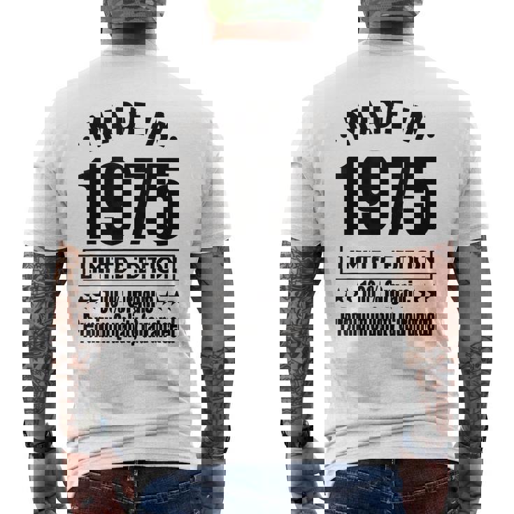 限定版 1975年 誕生日 1975年 1975年生まれ メンズTシャツ バックプリント