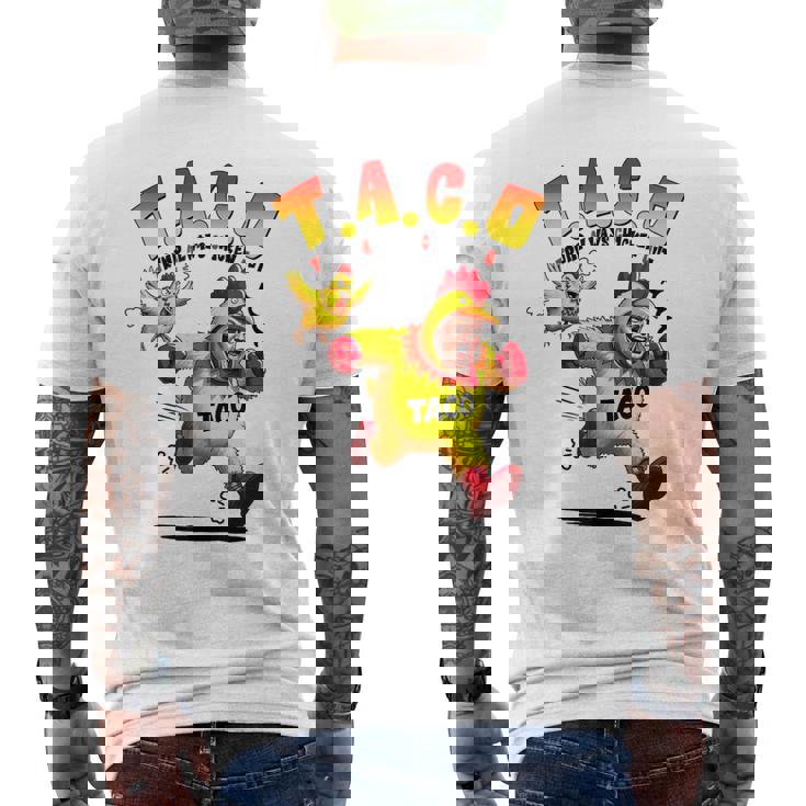 面白いトランプタコジョークアンチトランプ抗議tシャツ メンズTシャツ バックプリント