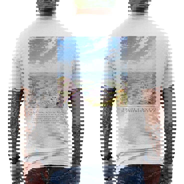 黒猫のウィズ クエス＝アリアス メンズTシャツ バックプリント