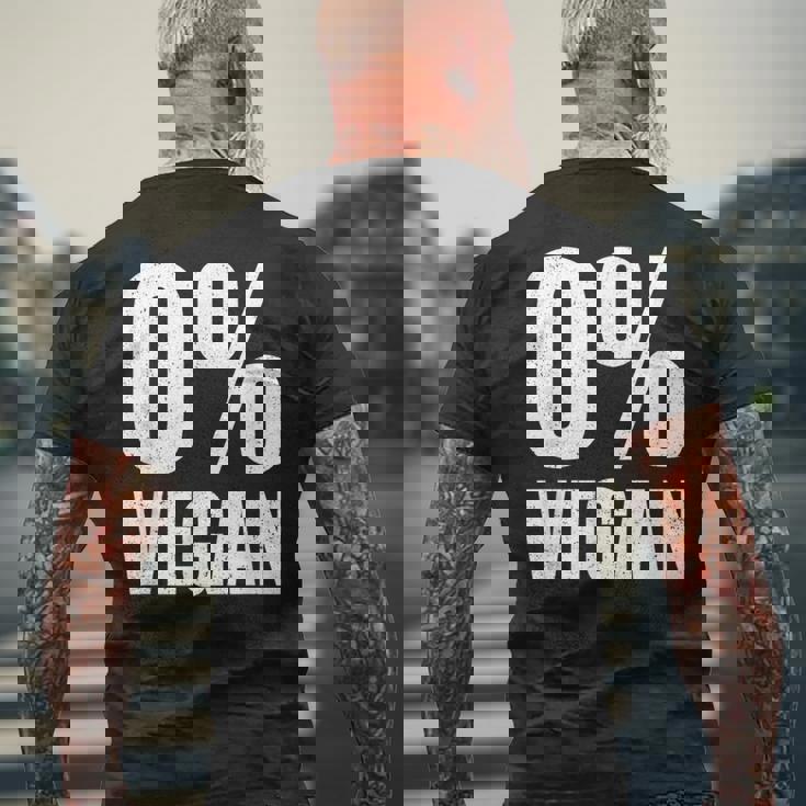 0 ビーガンゼロ パーセントビーガンカーニボア メンズTシャツ バックプリント 高齢者への贈り物