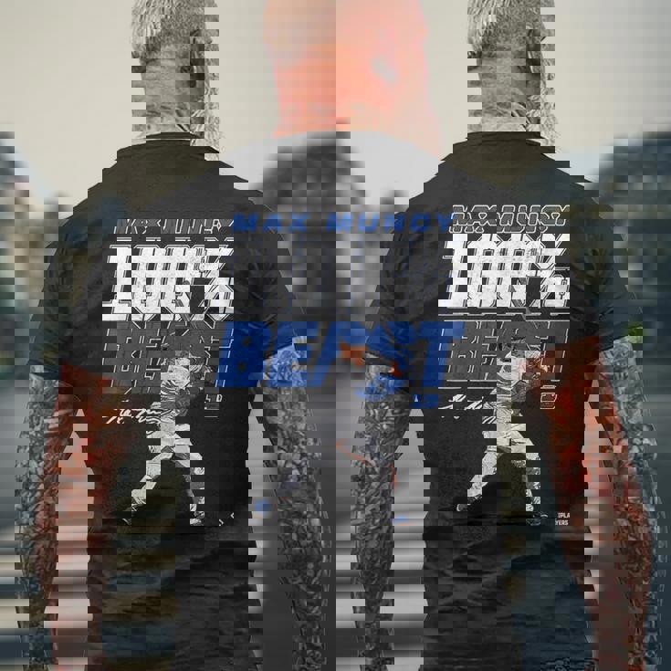 100 Beast Max Muncy Los Angeles Mlbpa メンズTシャツ バックプリント 高齢者への贈り物