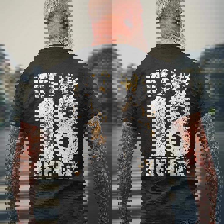 18歳の誕生日 It's My 18歳の誕生日 18歳の誕生日 メンズTシャツ バックプリント 高齢者への贈り物