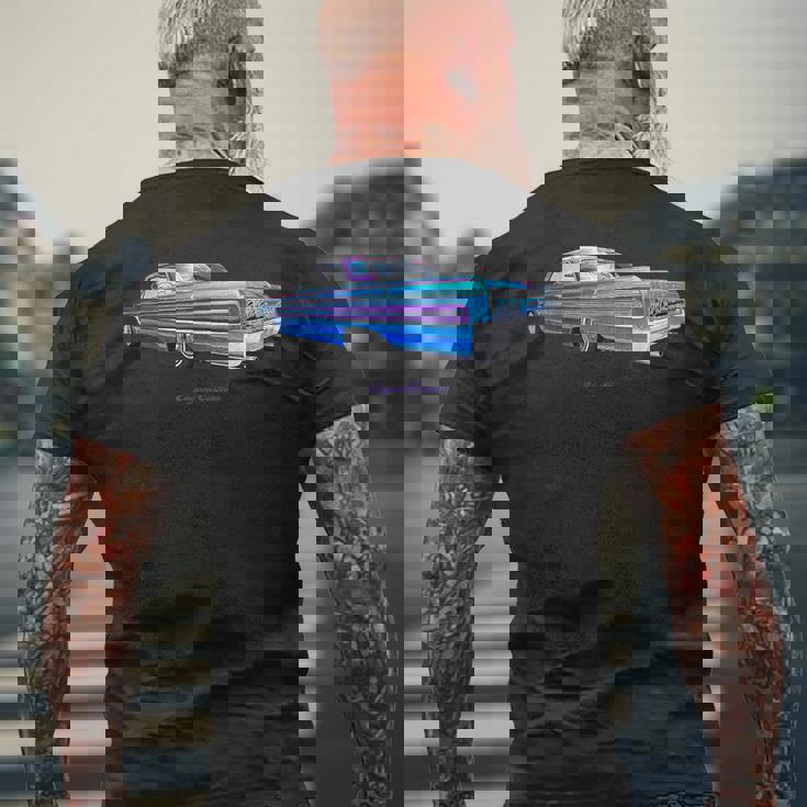 1964 Impala Low Rider Kustom リードそり ホットロッド マッスルカー メンズTシャツ バックプリント 高齢者への贈り物