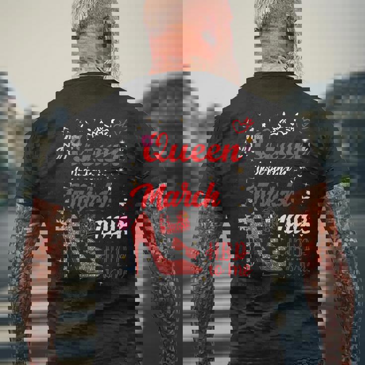 1998年3月 誕生日 この女王は1998年3月に生まれました 長袖tシャツ メンズTシャツ バックプリント 高齢者への贈り物