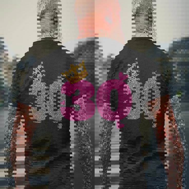 30歳の誕生日 王冠 30歳 誕生日 メンズTシャツ バックプリント 高齢者への贈り物