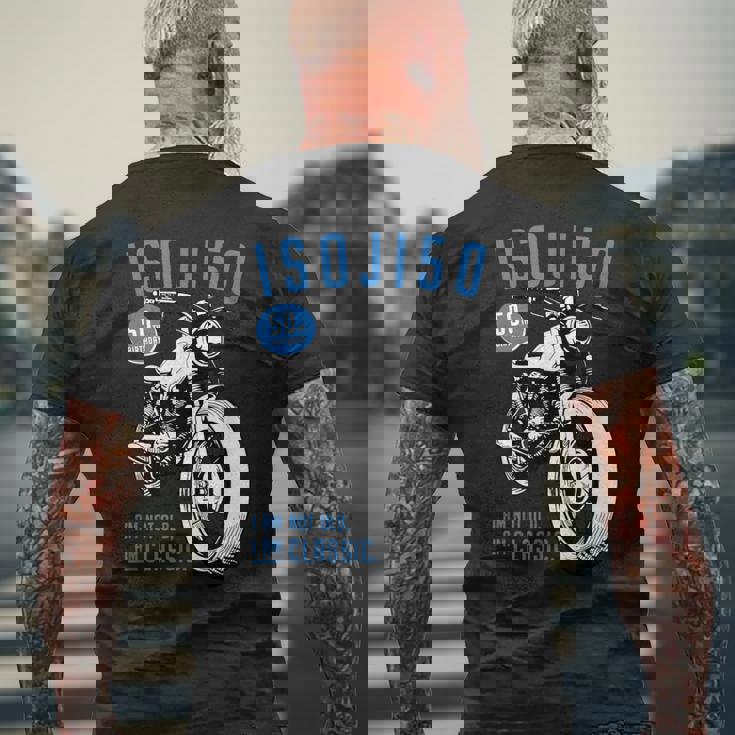 50歳 早寿お祝い 五十路 バイク好き 車好き クラシックバイク I'm Not Old I'm Classic メンズTシャツ バックプリント 高齢者への贈り物