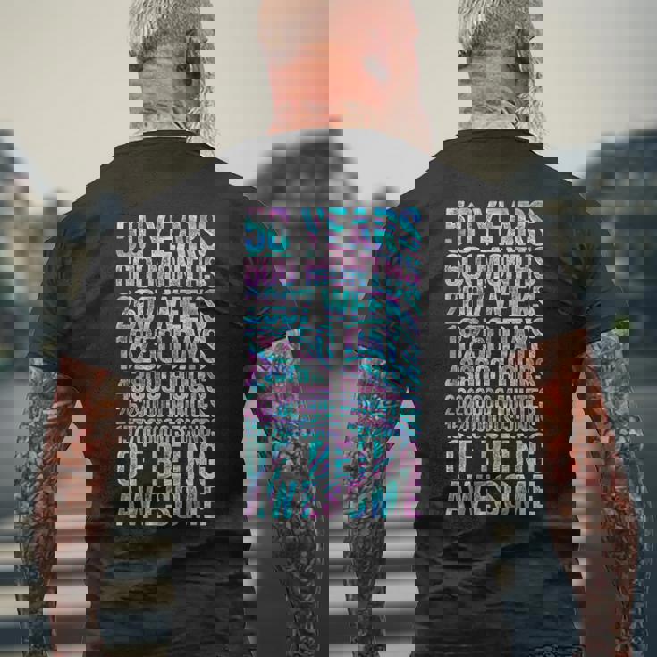 50歳の誕生日の面白いシャツ オールドメーター 面白い50歳ギフト メンズTシャツ バックプリント 高齢者への贈り物