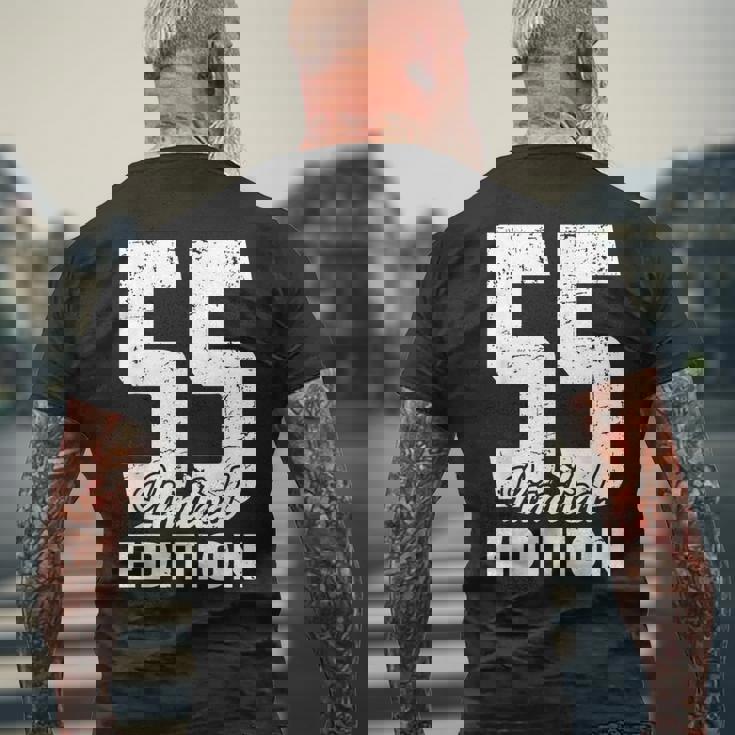 55歳の誕生日 限定版 記念日 ヴィンテージ 55歳 メンズTシャツ バックプリント 高齢者への贈り物