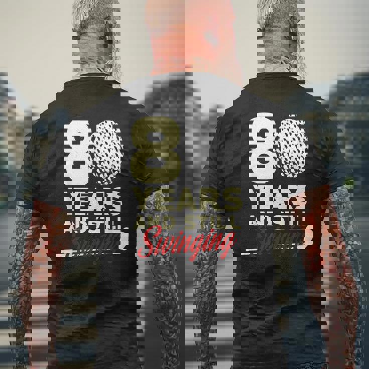 80 Years Andtillwinging メンズTシャツ バックプリント 高齢者への贈り物