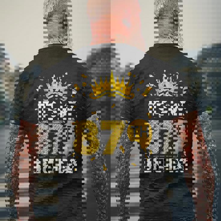 87歳の誕生日プレゼント 87歳の誕生日 87歳の誕生日 メンズTシャツ バックプリント 高齢者への贈り物