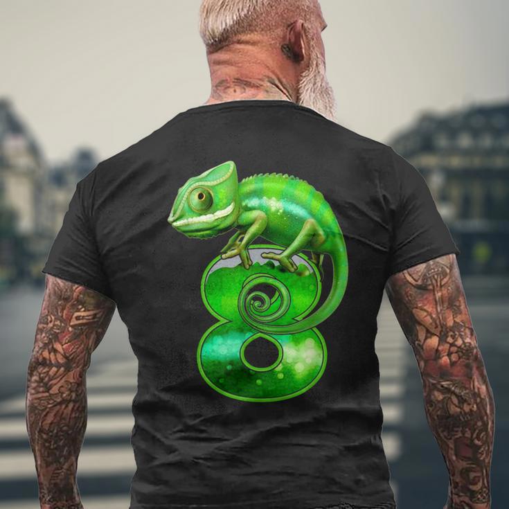 8E Anniversaire Lézard Pour Enfants 8 Ans Caméléon T-shirt imprimé au dos Cadeaux pour les vieillards