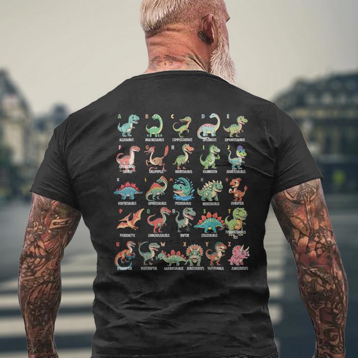 A-Z Dinosaure Alphabet Collection Educatif Cute Cartoon T-shirt imprimé au dos Cadeaux pour les vieillards