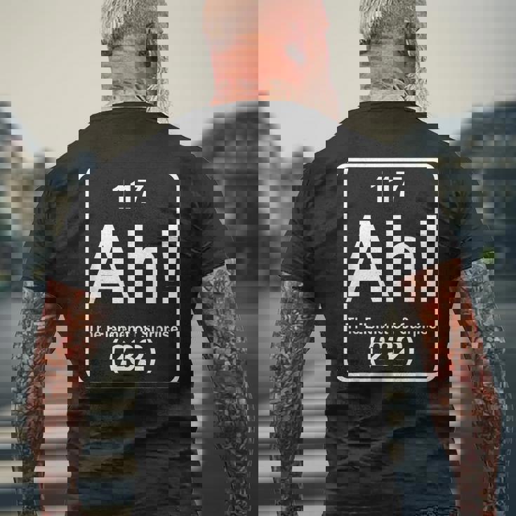 Ah The Element Ofurprise Tableau Périodique De Chimie Drôle T-shirt imprimé au dos Cadeaux pour les vieillards