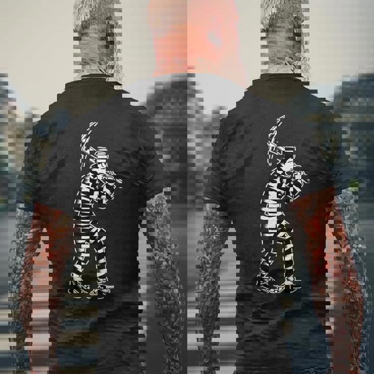 Alcatraz 刑務所 囚人 受刑者 メンズTシャツ バックプリント 高齢者への贈り物