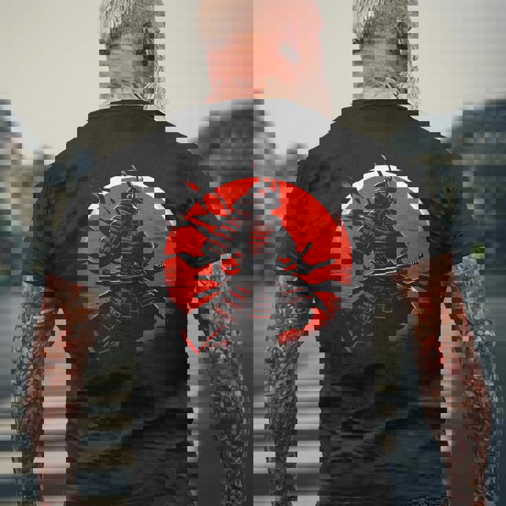 Ancient Japaneseamurai Bushido Code Warrior メンズTシャツ バックプリント 高齢者への贈り物