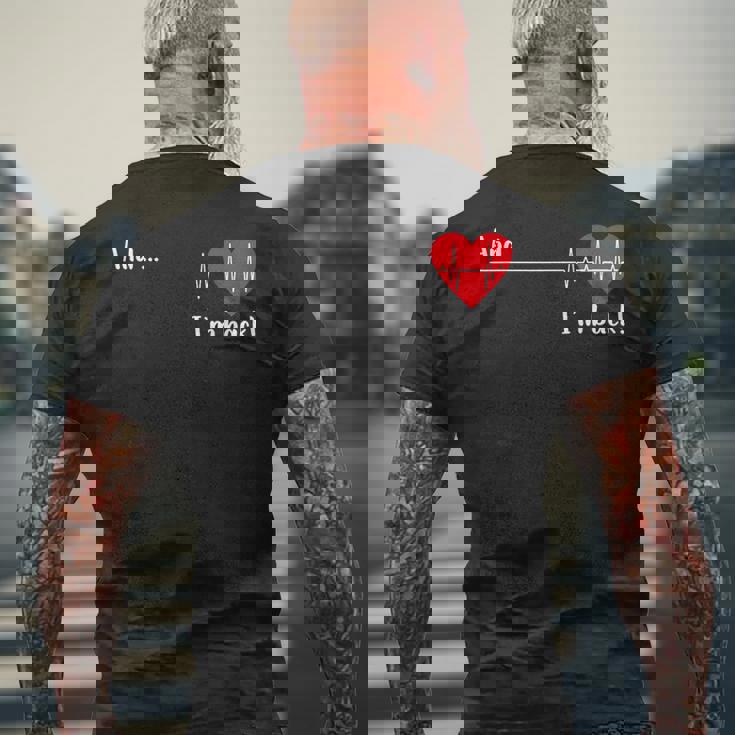 And I'm Back 心臓専門医 心臓サバイバー 心臓病患者 心臓 メンズTシャツ バックプリント 高齢者への贈り物