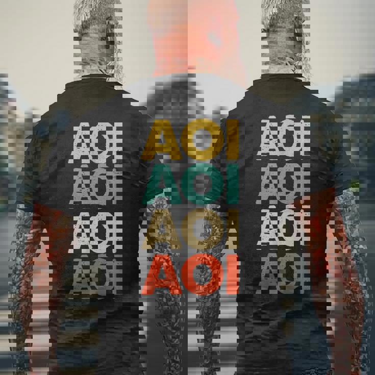 Aoi 葵 メンズTシャツ バックプリント 高齢者への贈り物