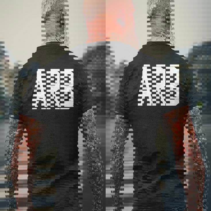 Arb International Airport Code Ann Arbor Michigan Travel メンズTシャツ バックプリント 高齢者への贈り物