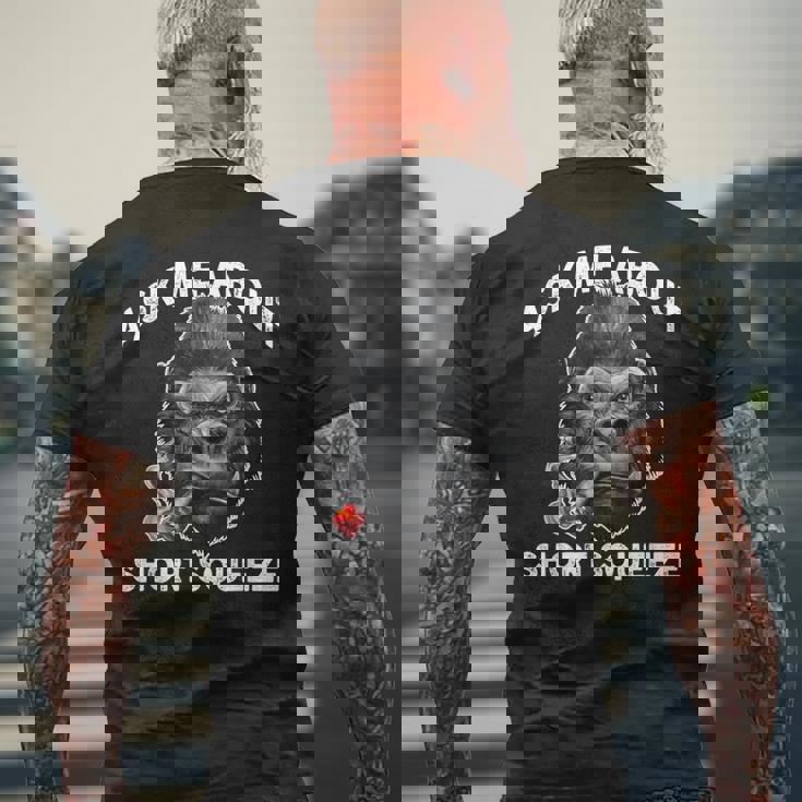 Ask Me Abouthortqueezetonk Ape メンズTシャツ バックプリント 高齢者への贈り物