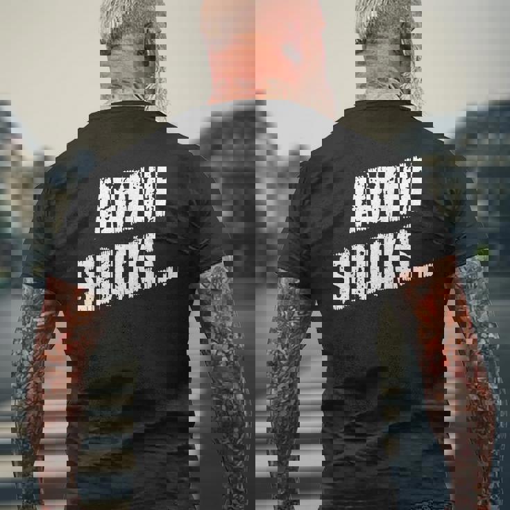 Awwhucksトウモロコシ好き 面白いことわざグラフィック メンズTシャツ バックプリント 高齢者への贈り物