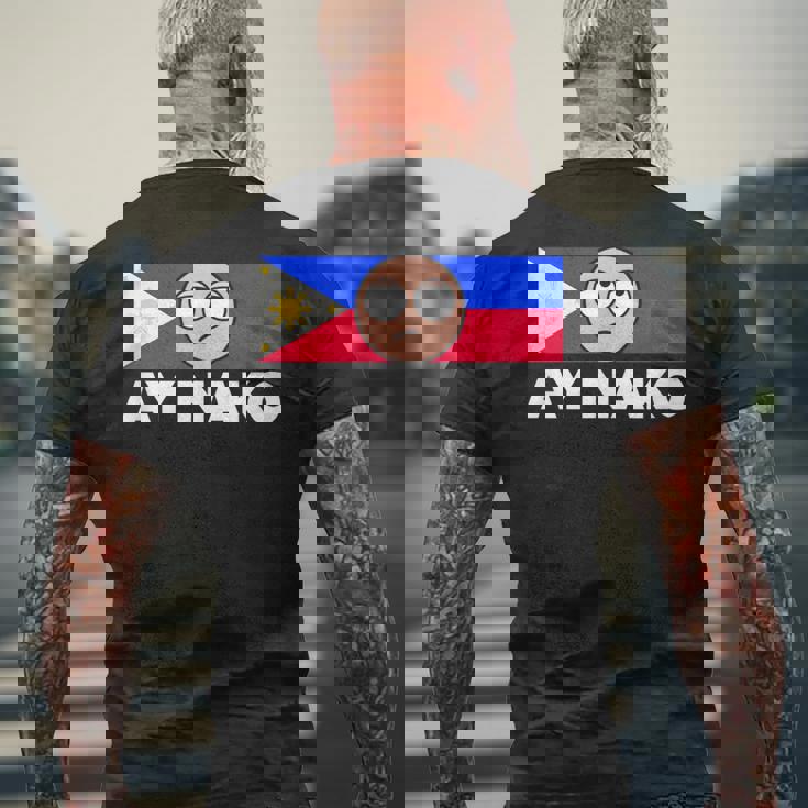 Ay Nako Pinoy Pride Filipino Philippines シャツ メンズTシャツ バックプリント 高齢者への贈り物