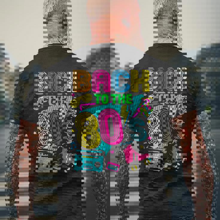 Back To 80'S 1980S Retrointage Eighties Costume Party メンズTシャツ バックプリント 高齢者への贈り物