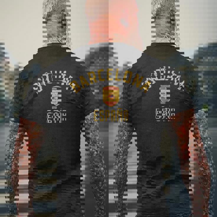 Barcelonapain スペイン、バルセロナ 長袖tシャツ メンズTシャツ バックプリント 高齢者への贈り物