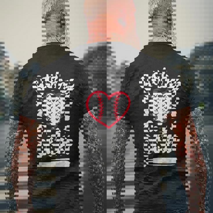 Baseballister At Heart プレイヤーズシスター、ベースボールシス メンズTシャツ バックプリント 高齢者への贈り物