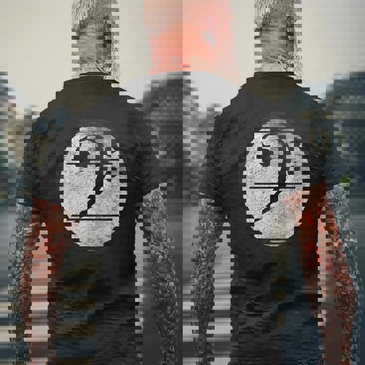 Bass Clef Classical Music Clave Clé De Fa ヘ音記号 メンズTシャツ バックプリント 高齢者への贈り物