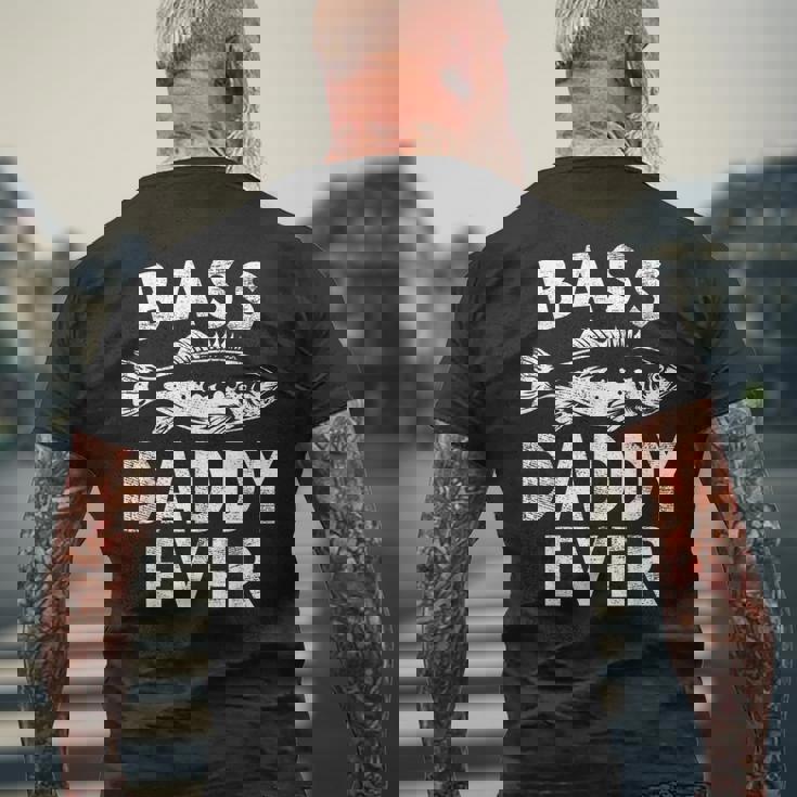 Bass Daddy Ever Fishing Daddy Father's Day メンズTシャツ バックプリント 高齢者への贈り物