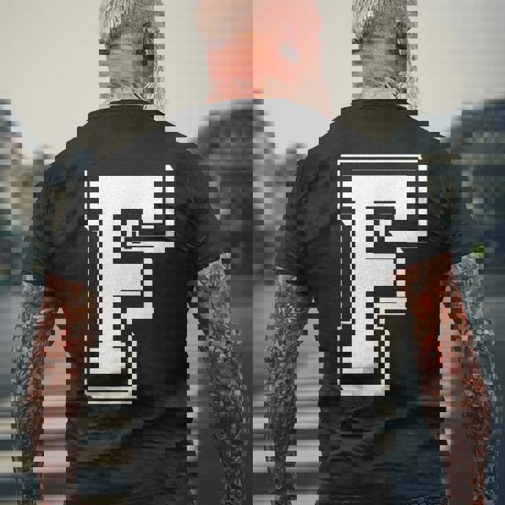 Best Friendshipseven Letters F From Friends メンズTシャツ バックプリント 高齢者への贈り物