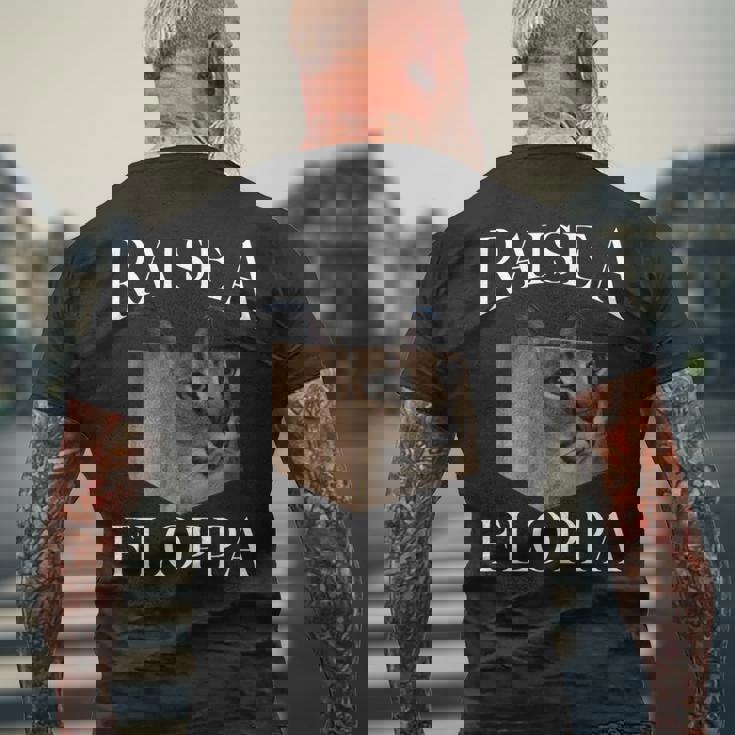 Big Floppa カラカルキャットミーム Raise A Floppa 長袖tシャツ メンズTシャツ バックプリント 高齢者への贈り物