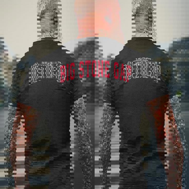 Bigtone Gap バージニアa ヴィンテージ スポーツデザイン レッドデザイン メンズTシャツ バックプリント 高齢者への贈り物