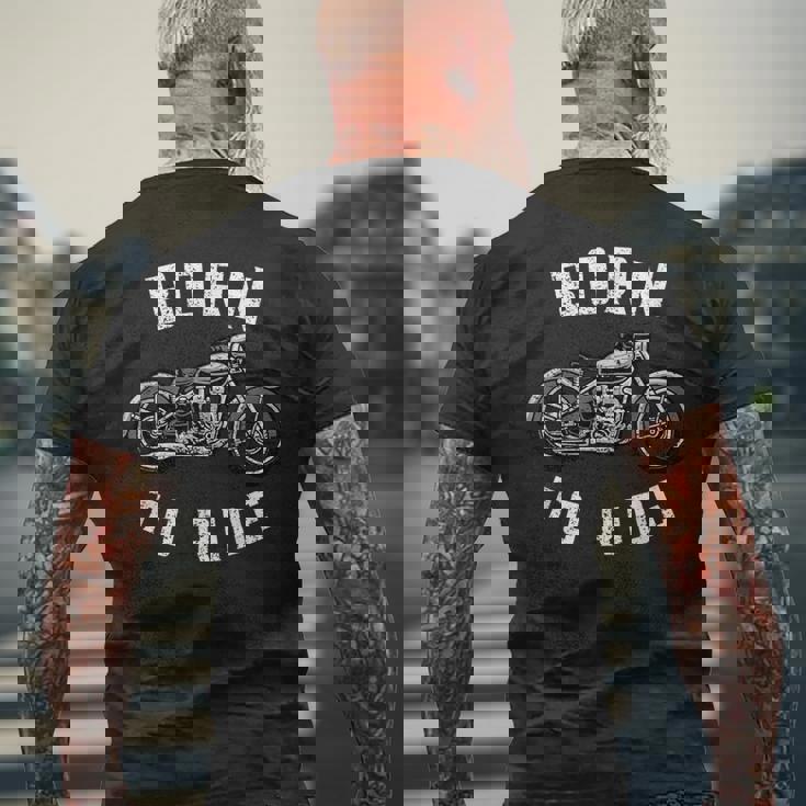 Biker Motorcycle Club Classic メンズTシャツ バックプリント 高齢者への贈り物