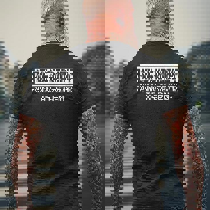 Bmx Grandpa The Man The Myth The Legend メンズTシャツ バックプリント 高齢者への贈り物