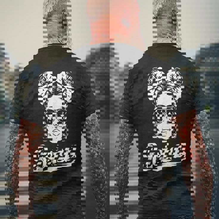 Boricua プエルトリコ ヒスパニック遺産 メンズTシャツ バックプリント 高齢者への贈り物