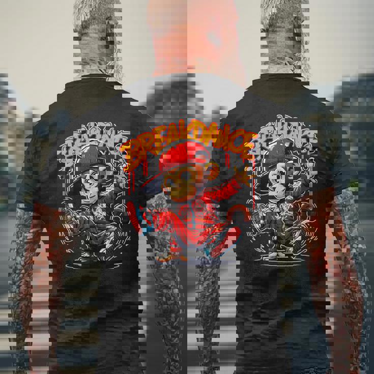 Breakdance ヒップホップ ダンス衣装 モンキー ブレイクダンス メンズTシャツ バックプリント 高齢者への贈り物