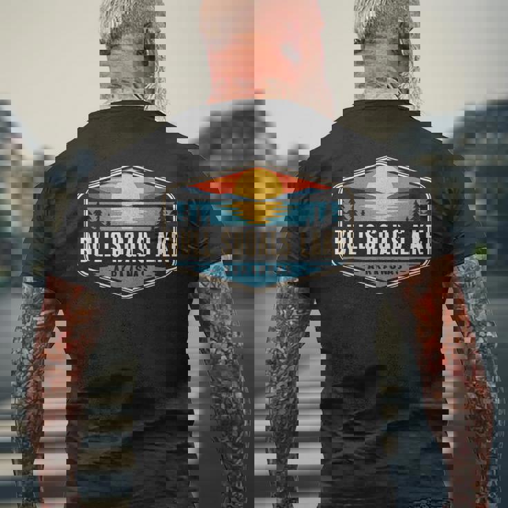 Bull Shoals Lake Arkansas Outdoors Vintage Men's Back Print T-Shirt Gifts for Old Men