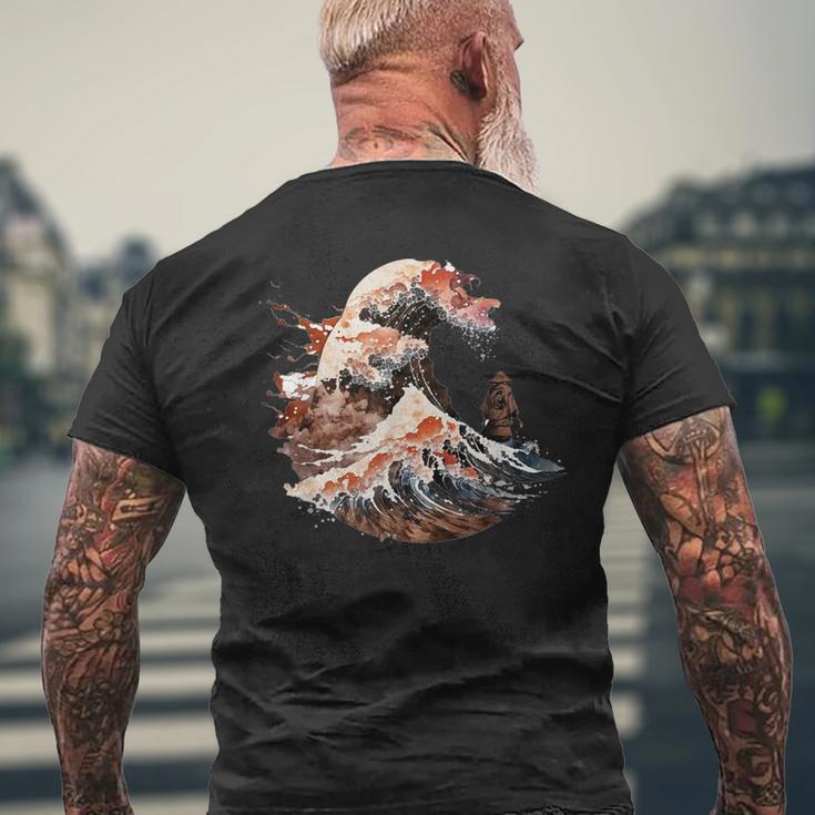 Bushido Retro Japonamouraïintagewords Warrior Japonais T-shirt imprimé au dos Cadeaux pour les vieillards
