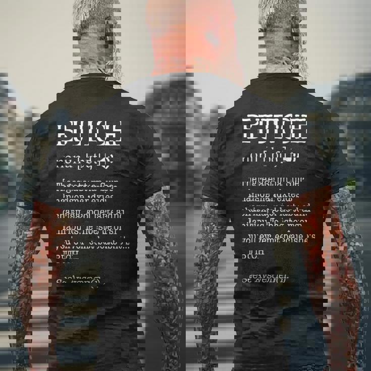 Butch 大人用 メンズ ファーストネーム定義 パーソナライズ メンズTシャツ バックプリント 高齢者への贈り物