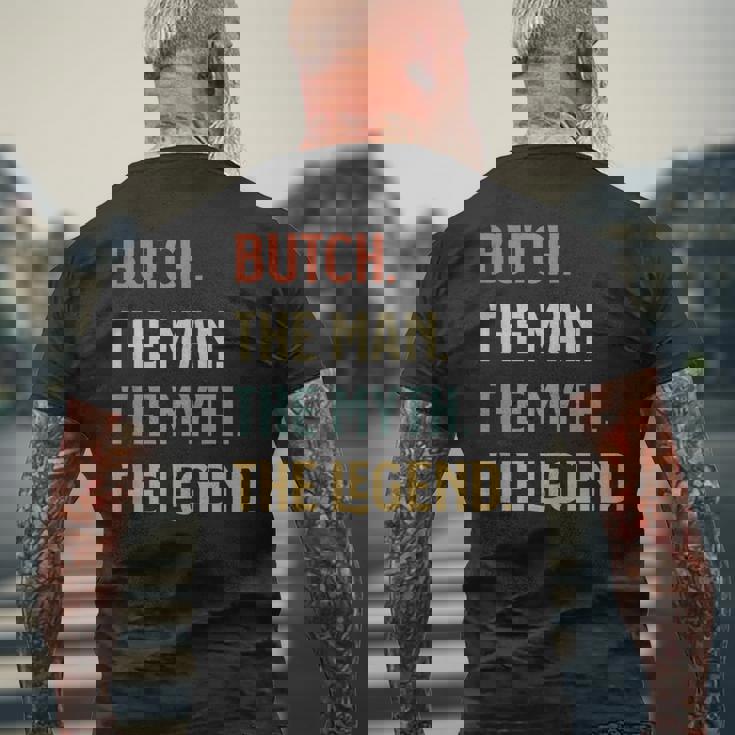 Butch The Man Myth And Legend ファニーネーム カスタマイズ可 メンズTシャツ バックプリント 高齢者への贈り物