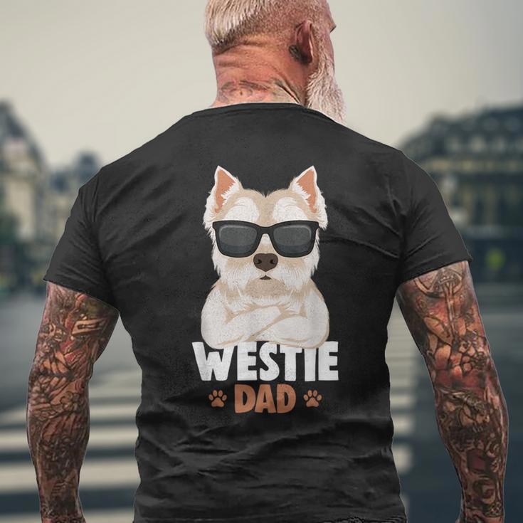 Cane Del Papà Di West Highland Terrier T-shirt da uomo con stampa posteriore Regalos para ancianos